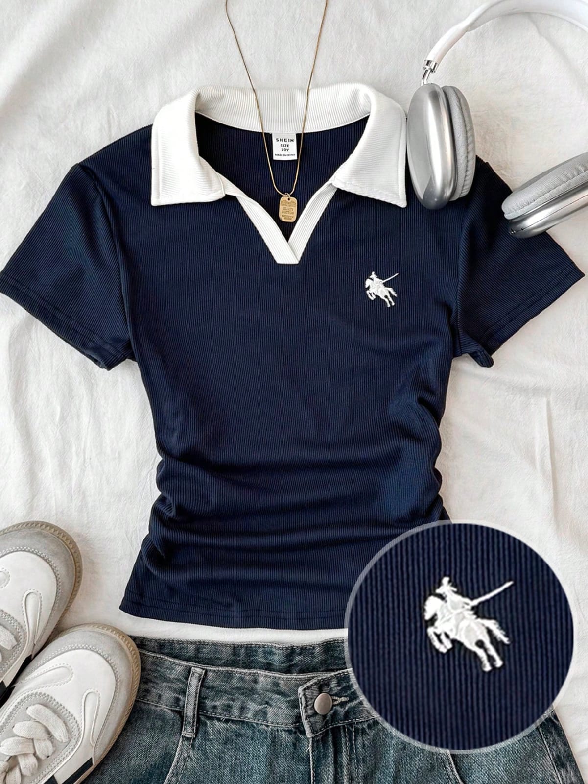 CAMISA AZUL DE MUJER TALLA S 0007998