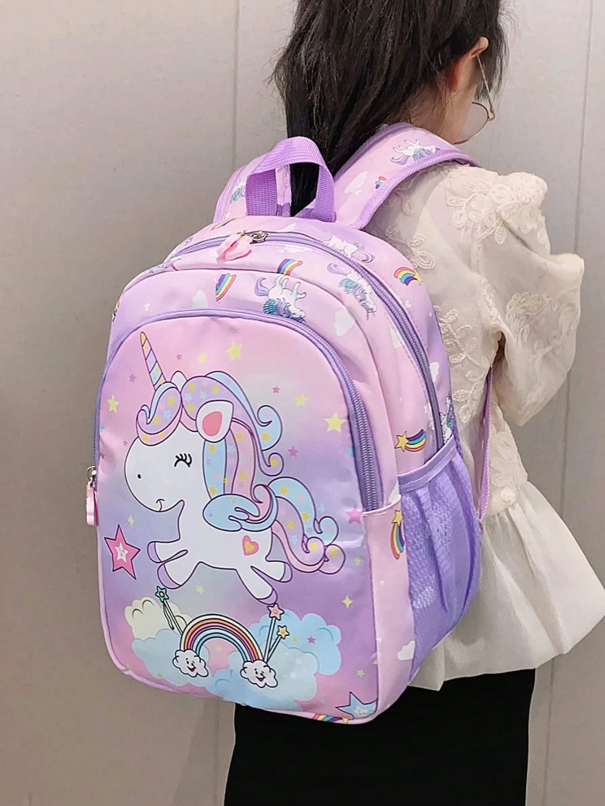MOCHILA DE UNICORNIO ROSADO
