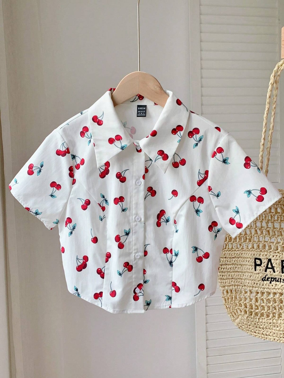 CAMISA DE MUJER DE CHERRY COLOR BLANCA TALLA XS 0008191