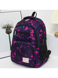MOCHILA MORADA CON NEGRO