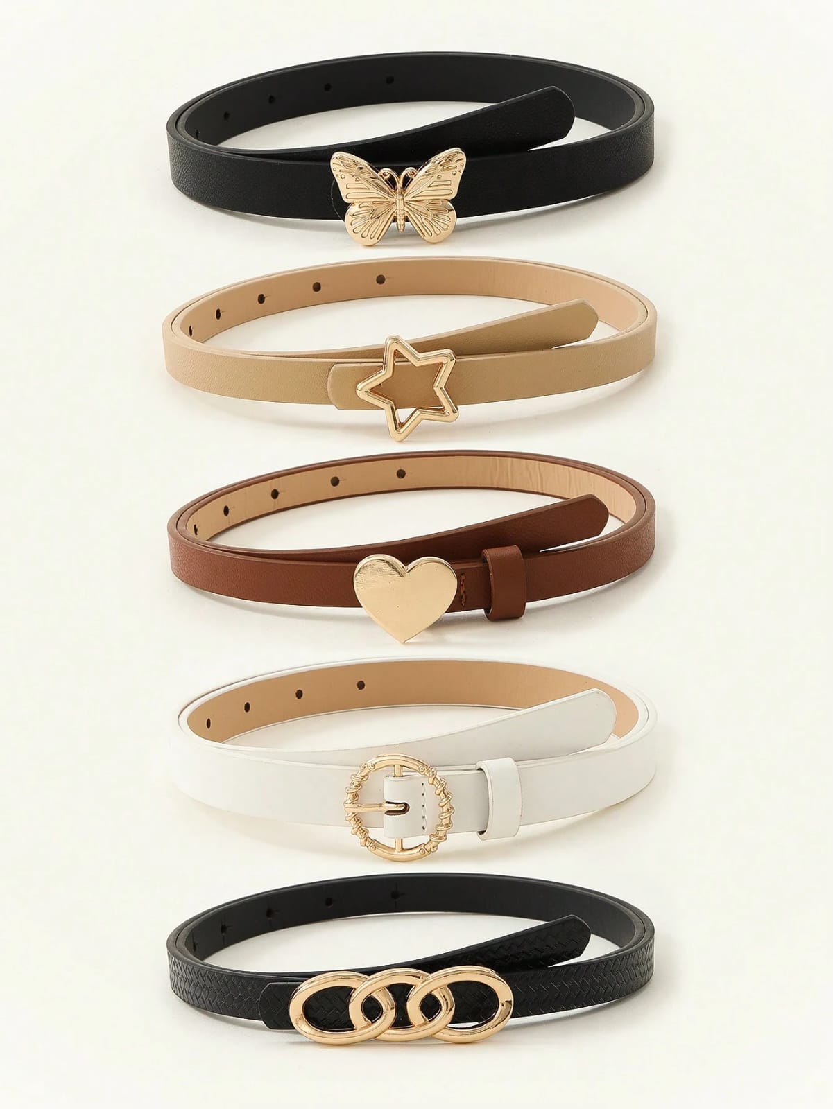 SET DE 5 FAJAS DE MUJER DE MARIPOSA