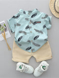 CONJUNTO CON DISEÑO DE HOJAS DE NIÑO