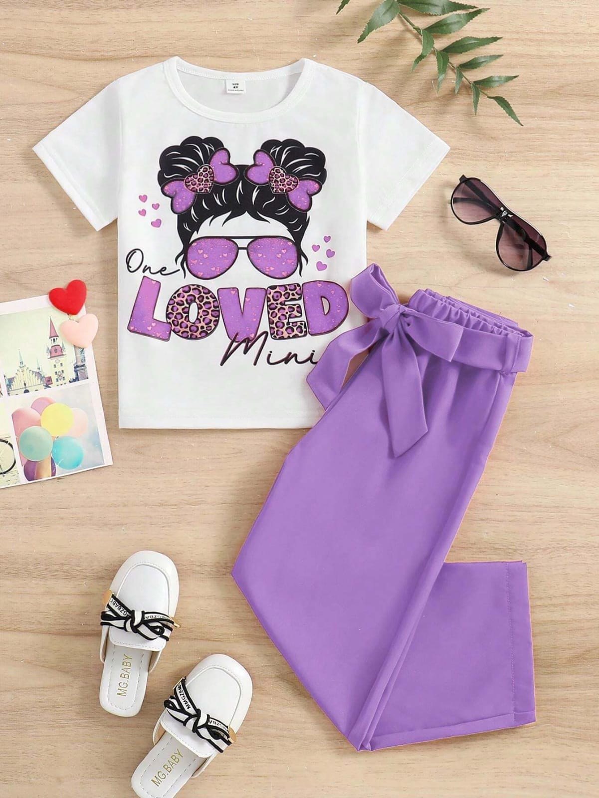 CONJUNTO DE NIÑA MORADO