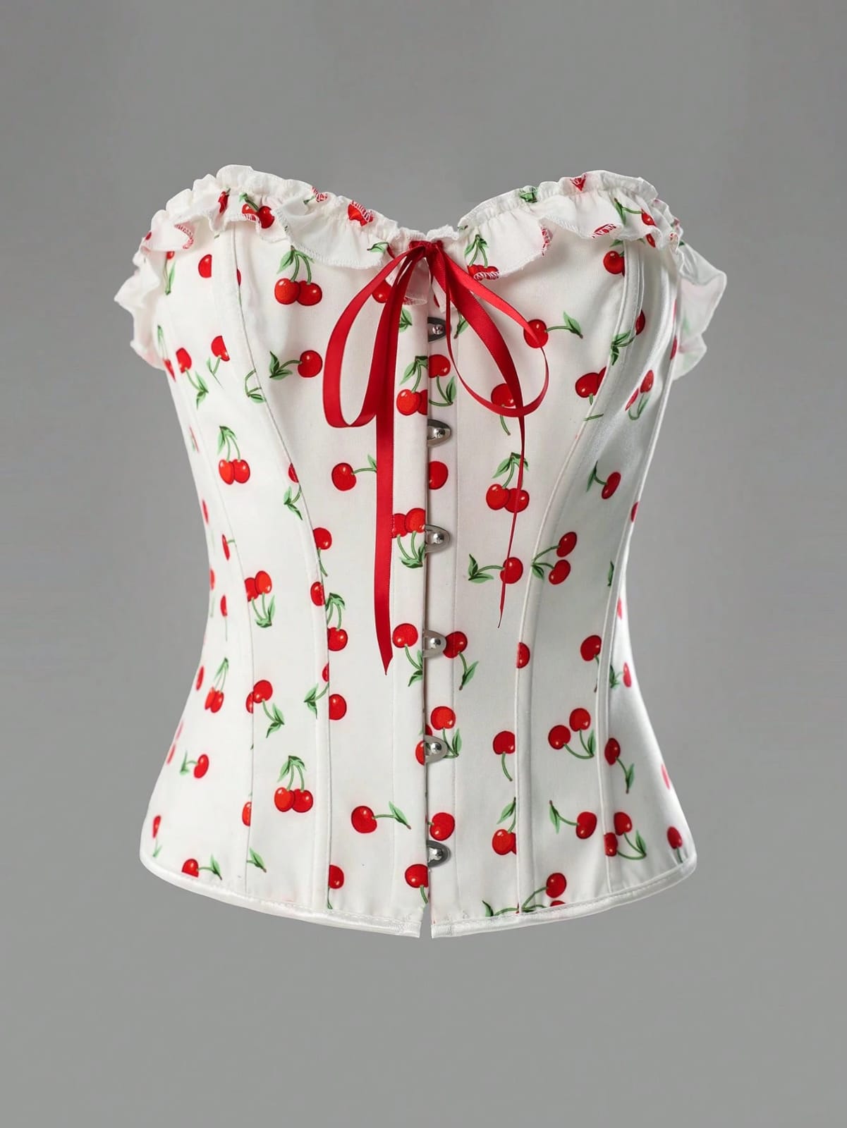 CORSÉ CON DISEÑO DE CEREZA