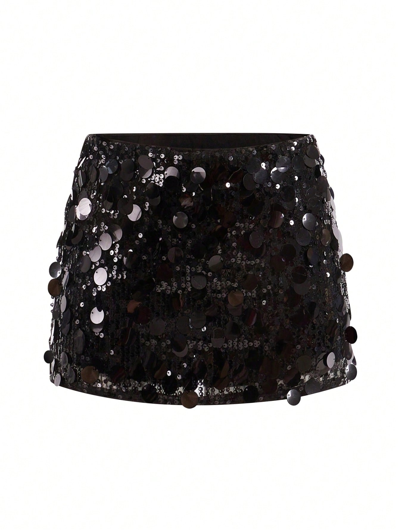 FALDA DE LENTEJUELAS COLOR NEGRO