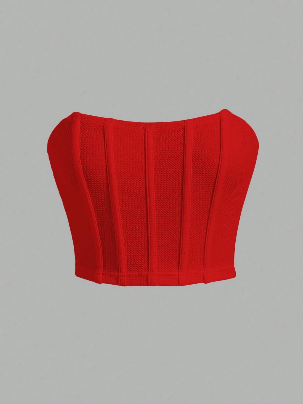 TOP ROJO CON ESCOTE DE MUJER