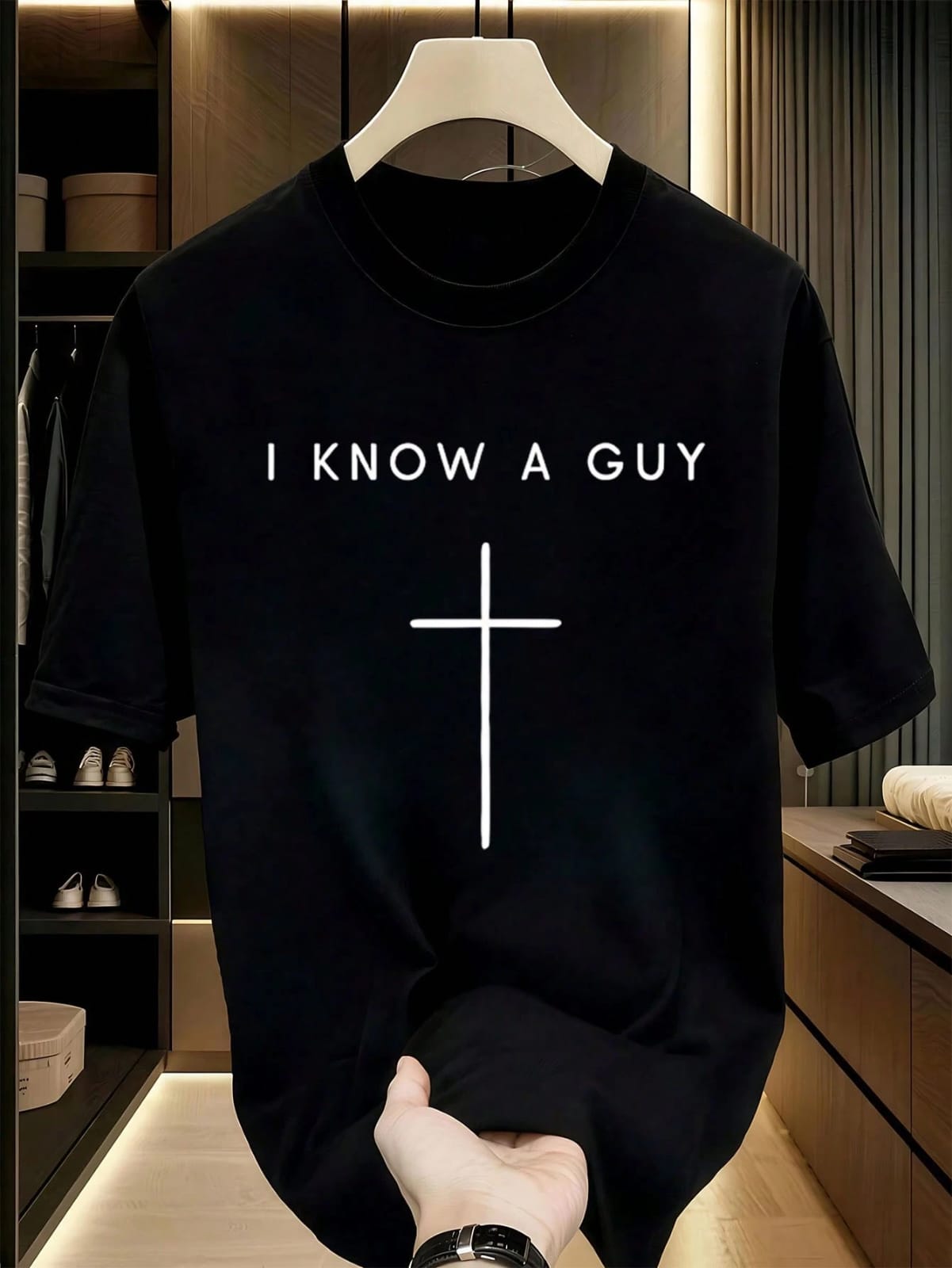 CAMISA DE HOMBRE COLOR NEGRO TALLA L