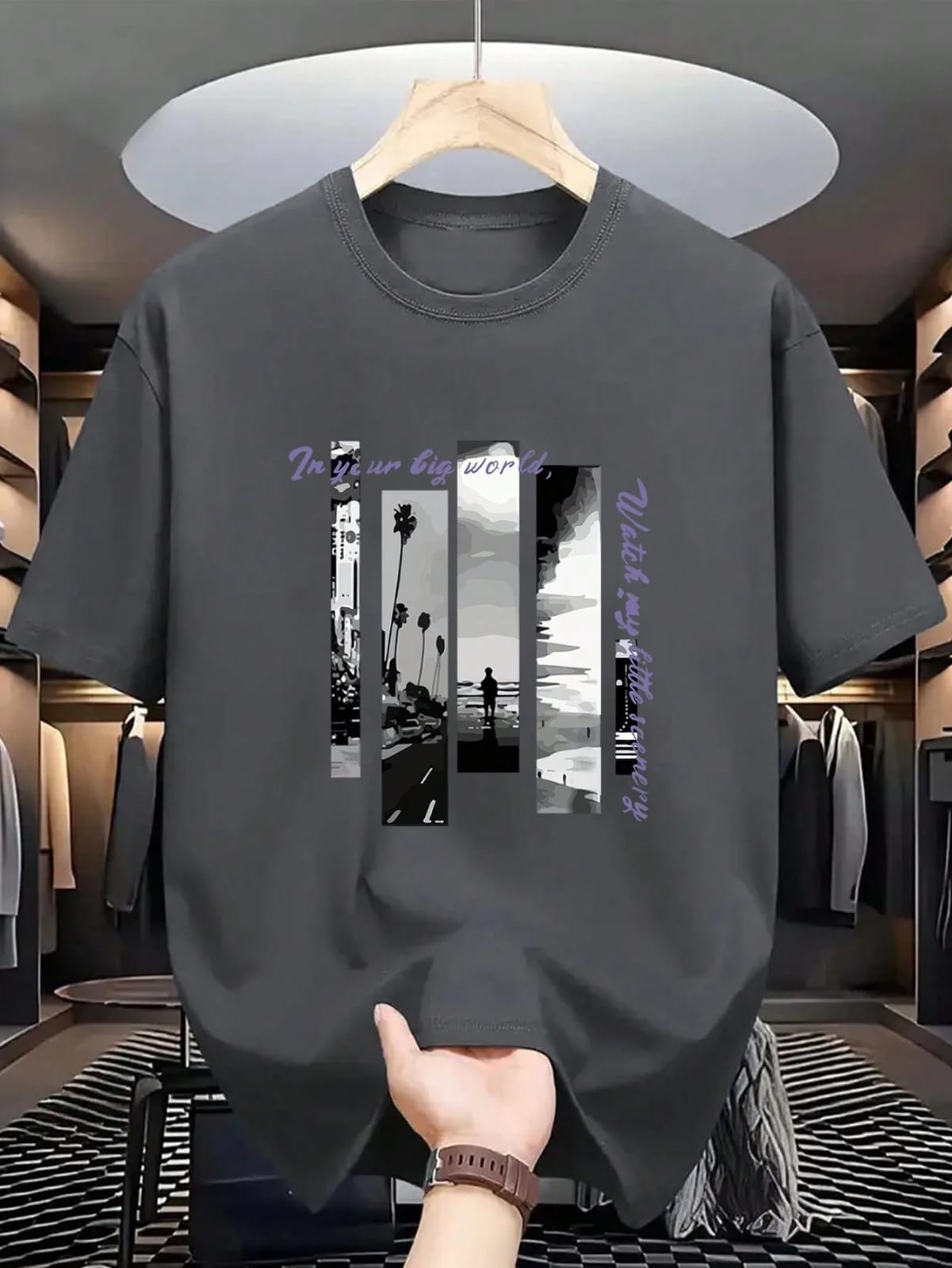 CAMISA DE HOMBRE COLOR GRIS TALLA L 0008756