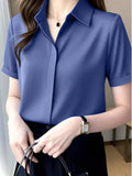 CAMISA DE MUJER COLOR AZUL MARINO TALLA S 0008730