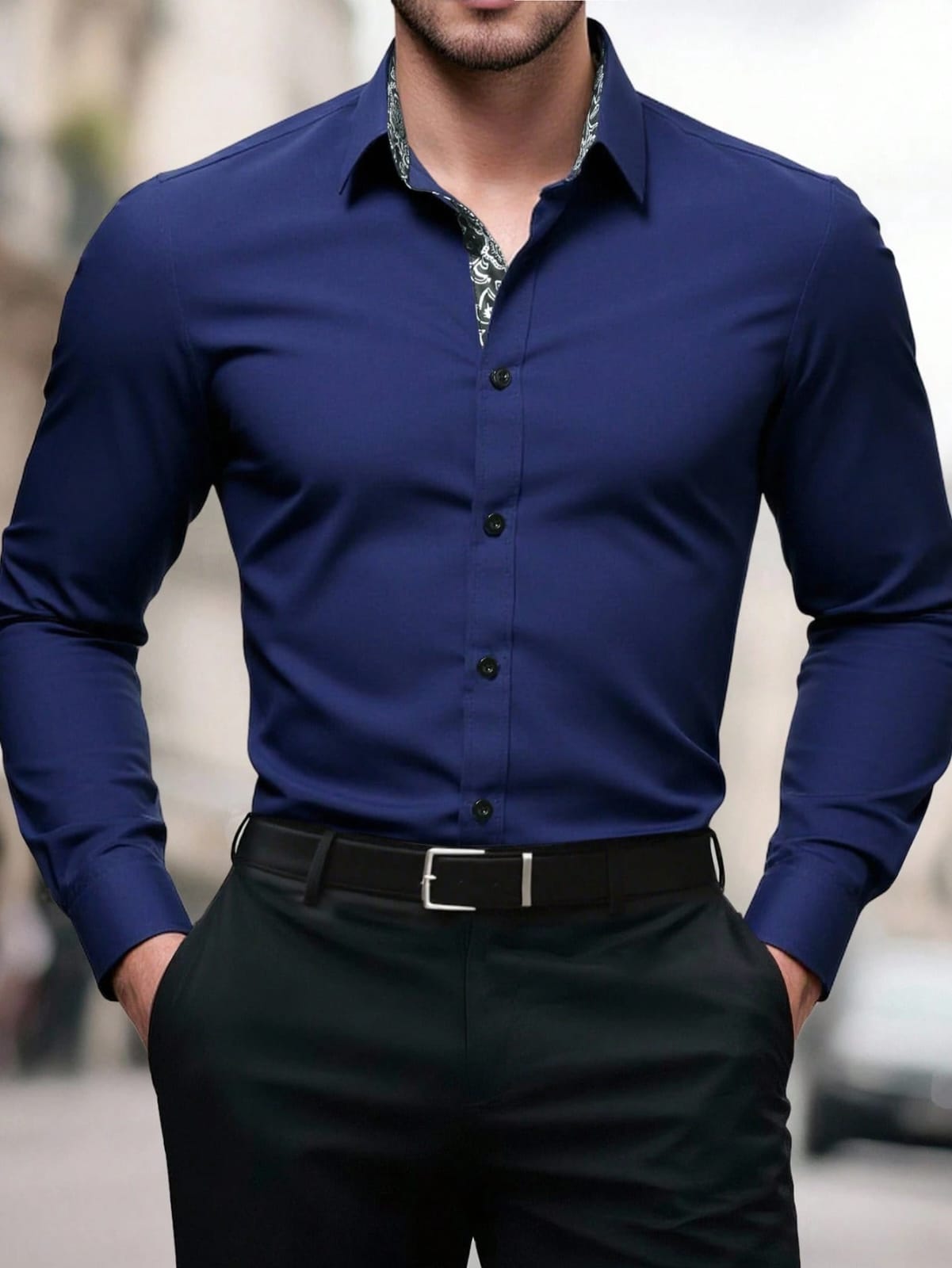 CAMISA MANGA LARGA DE HOMBRE