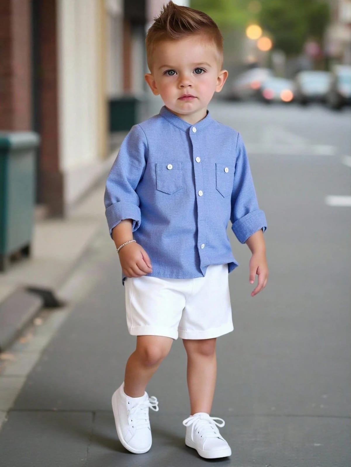 CONJUNTO AZUL Y BLANCO DE NIÑO 0008818