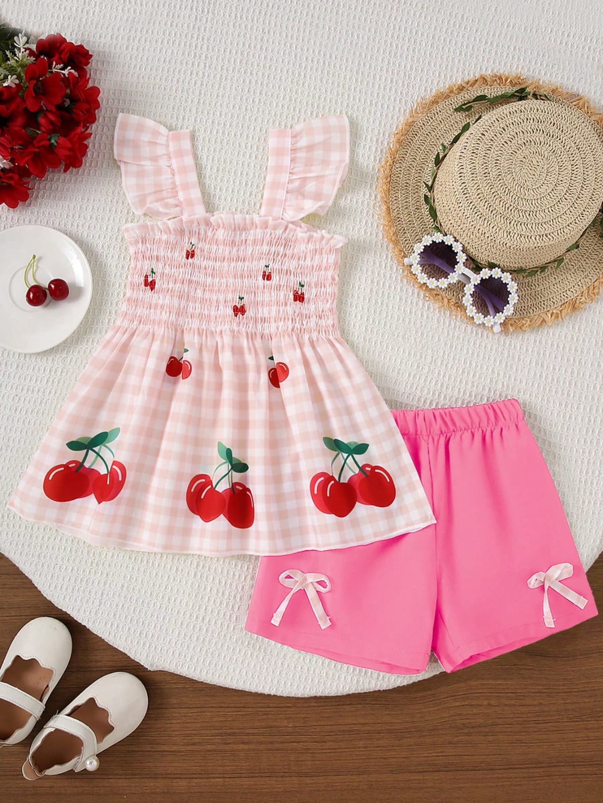 CONJUNTO DE NIÑA CON SHORT 0008845