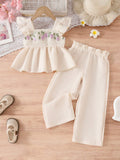 CONJUNTO DE NIÑA COLOR BEIGE 0008844