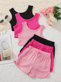 CONJUNTO DE SHORT PARA NIÑA