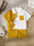 CONJUNTO BLANCO CON AMARILLO DE NIÑO 0008798