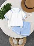 CONJUNTO BLANCO Y CELESTE DE NIÑO 0008803