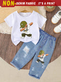 CONJUNTO BLANCO CON OSO DE NIÑO 0008804