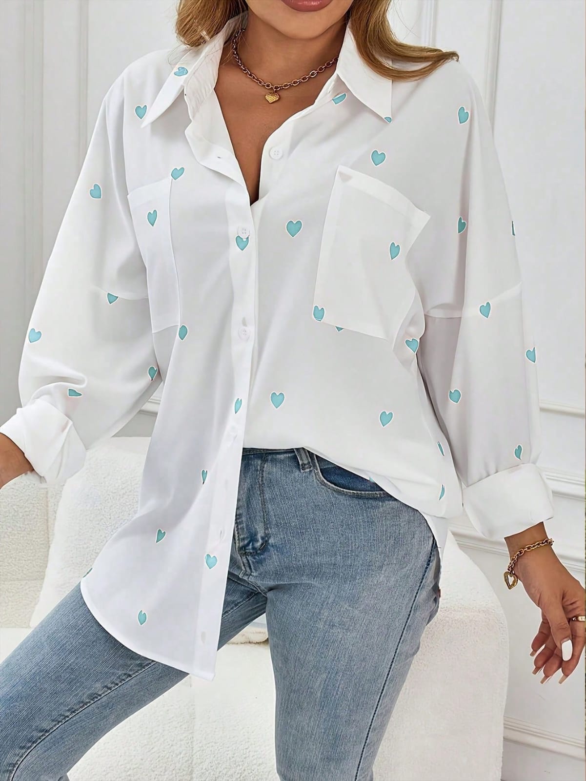 CAMISA CASUAL DE MANGA LARGA