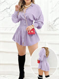 VESTIDO CAMISA DE MUJER CON CUELLO