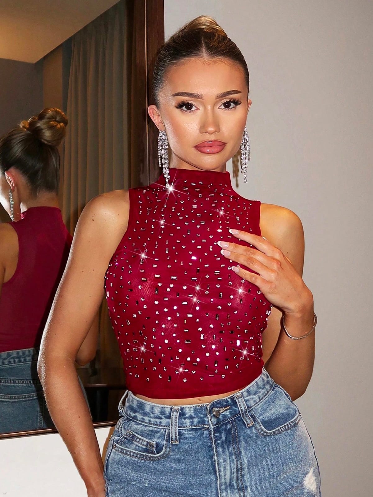 TOP SEXY COLOR ROJO