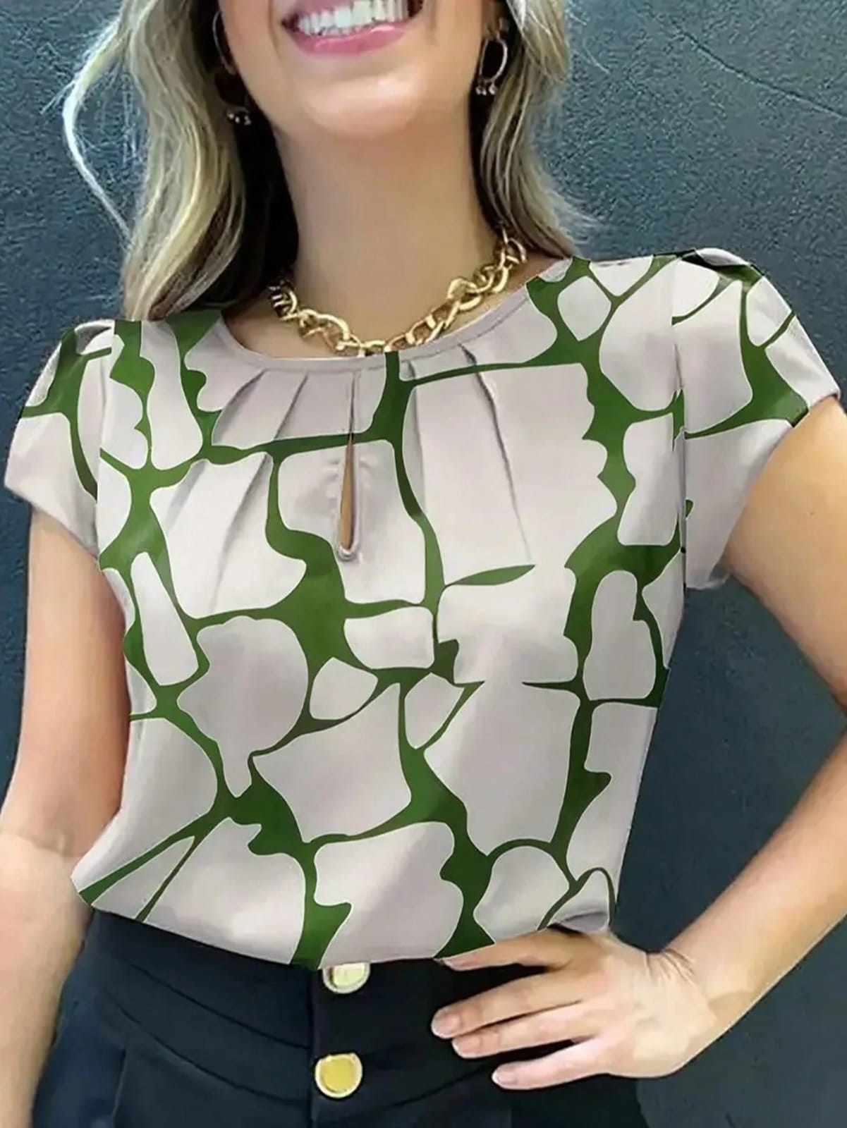 CAMISA DE DAMA COLOR VERDE
