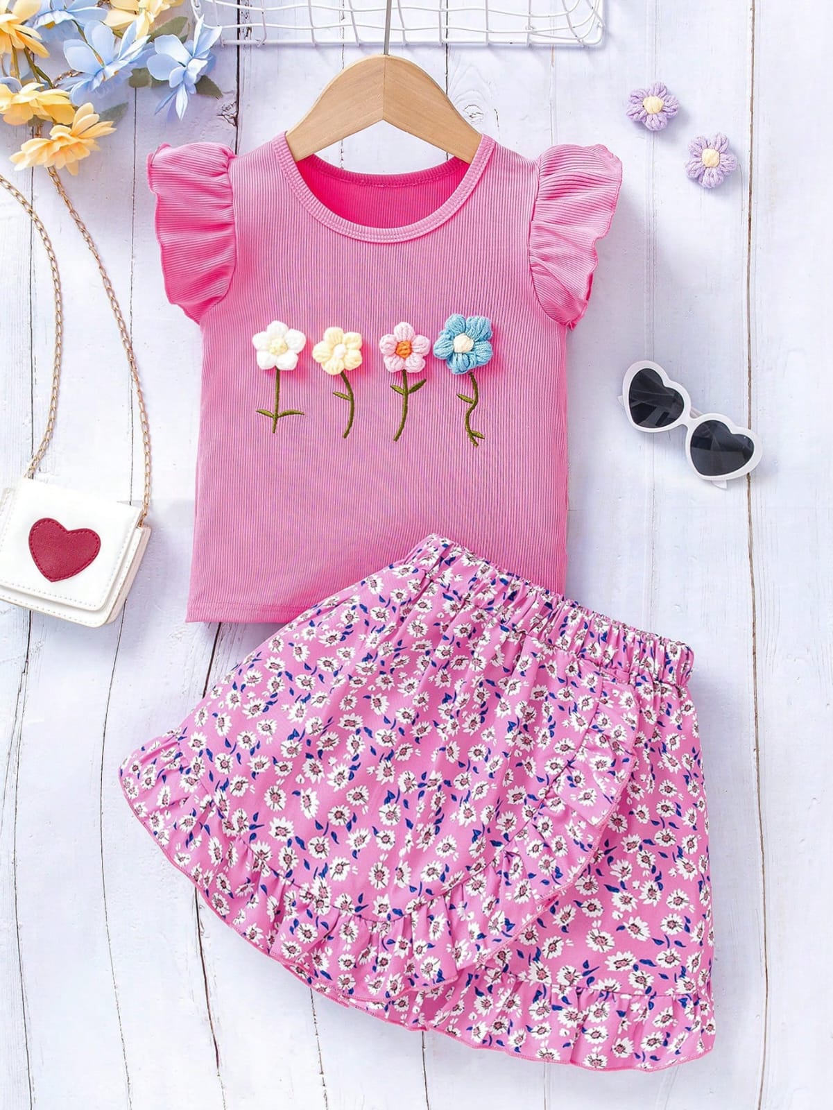 CONJUNTO ROSADO DE NIÑA 0008900