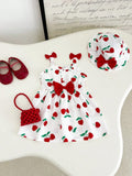 VESTIDO DE CHERRY +GORRITO