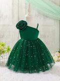 VESTIDO DE NIÑA COLOR VERDE
