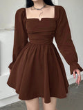 VESTIDO CORTO MANGA LARGA