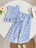 CONJUNTO DE NIÑA CON ESTANPADO DE FLOR