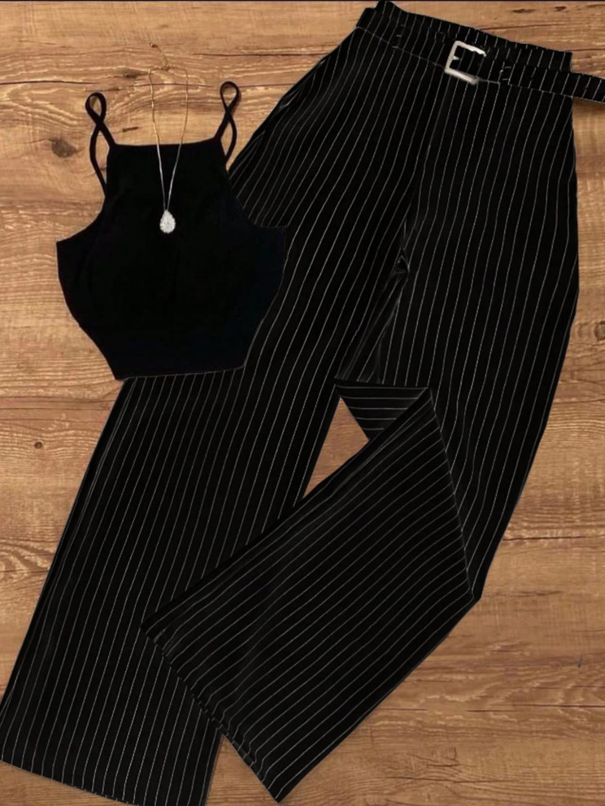 CONJUNTO DE PANTALONETA DE RAYAS 0009181