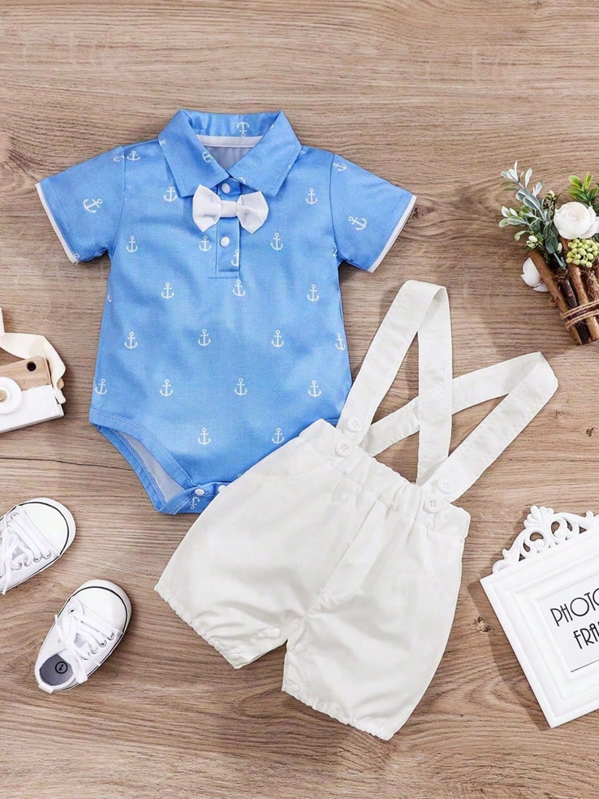 CONJUNTO CELESTE Y BLANCO CON CHONGO 0009248
