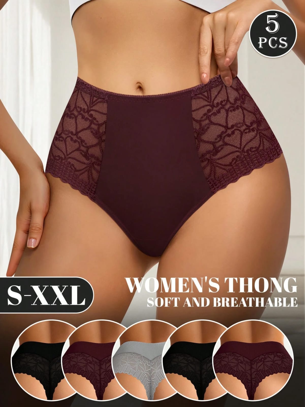 SET DE 5 PANTYS