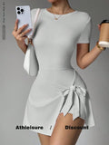 VESTIDO SHORS DEPORTIVO GRIS CLARO DE MUJER 0009314