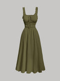 VESTIDO VERDE DE TIRANTES
