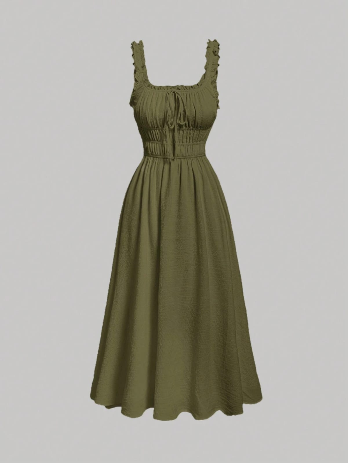 VESTIDO VERDE DE TIRANTES