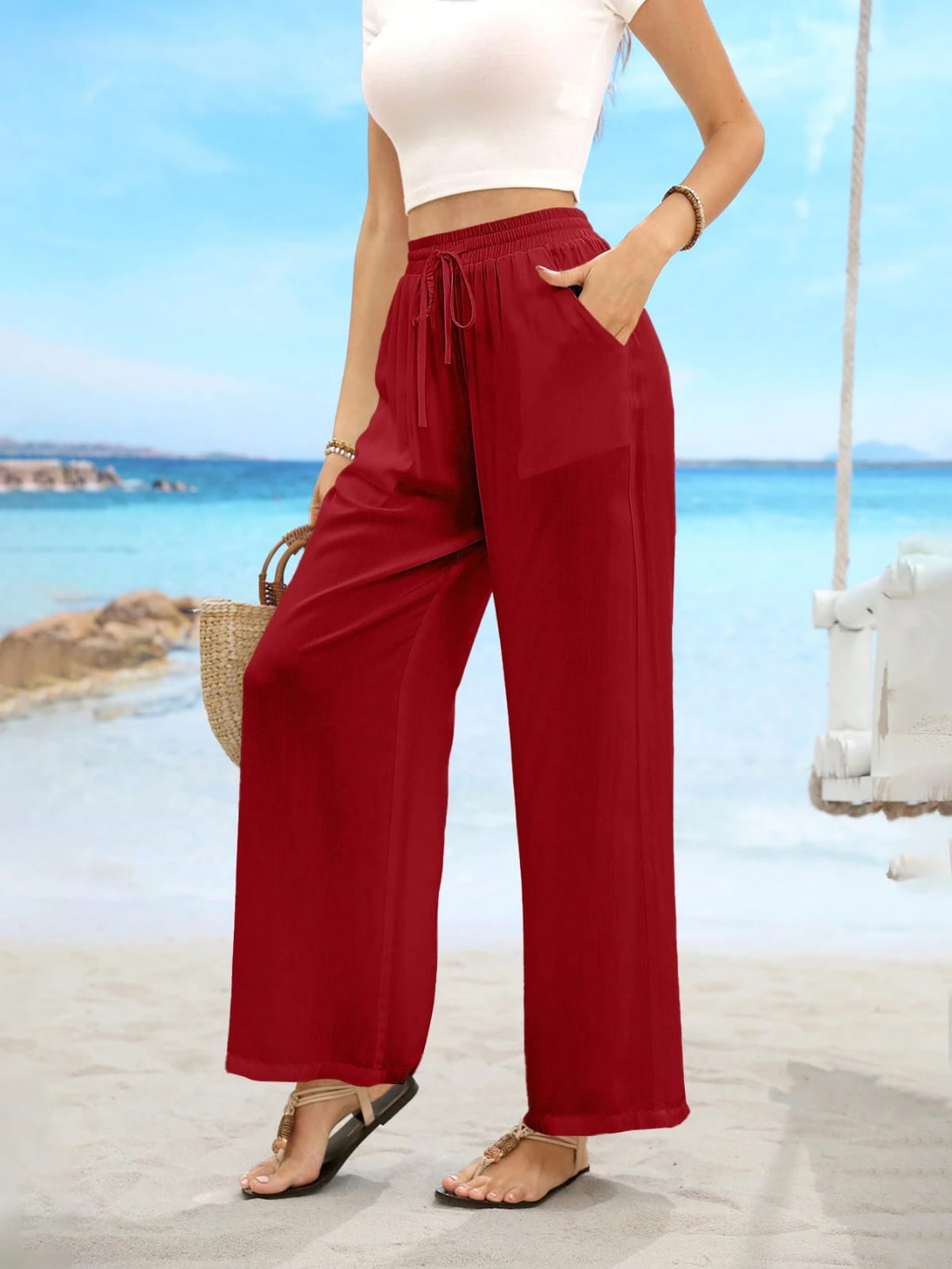 PANTALONETA ROJO DE MUJER 0009407