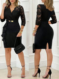 VESTIDO NEGRO DE MUJER 0009406