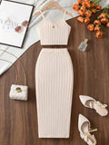 CONJUNTO DE FALDA LARGA ELEGANTE DE NIÑA