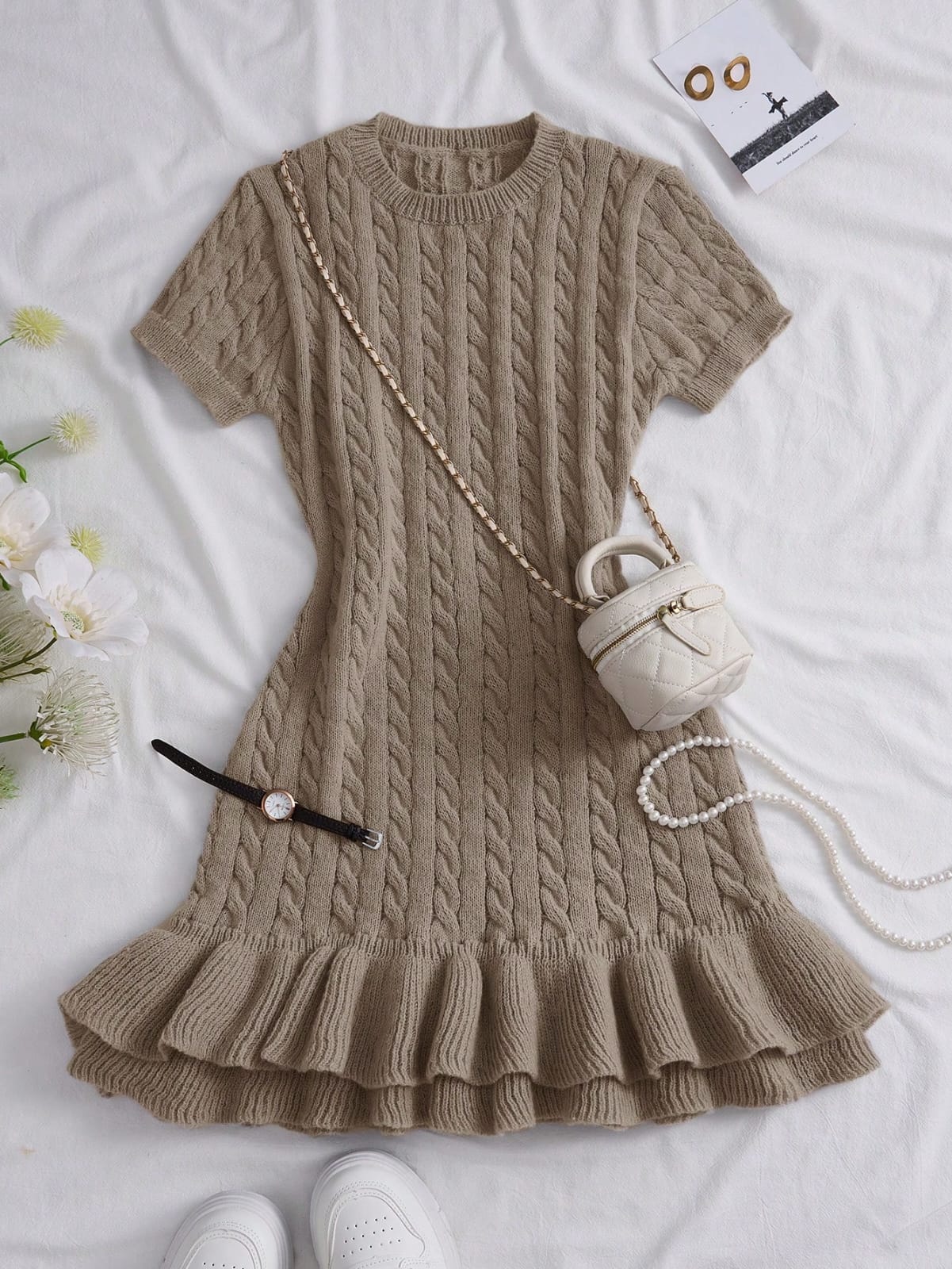 VESTIDO DE CROCHET DE MUJER