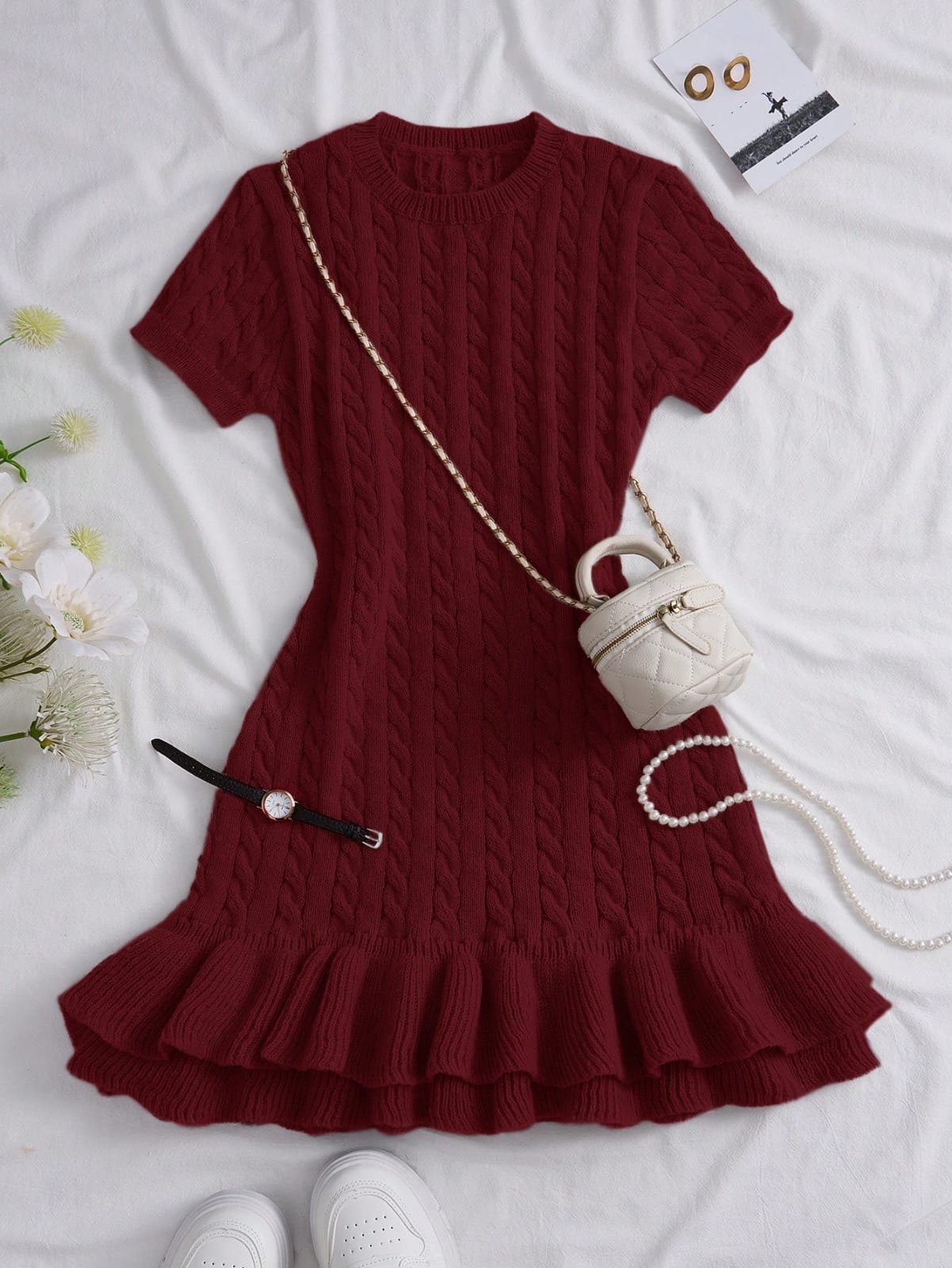 VESTIDO DE CROCHET DE MUJER