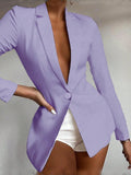 CHQUETA COLOR MORADO LILA 0009541