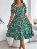 VESTIDO DE DAMA CON ESTILO DE FLOR