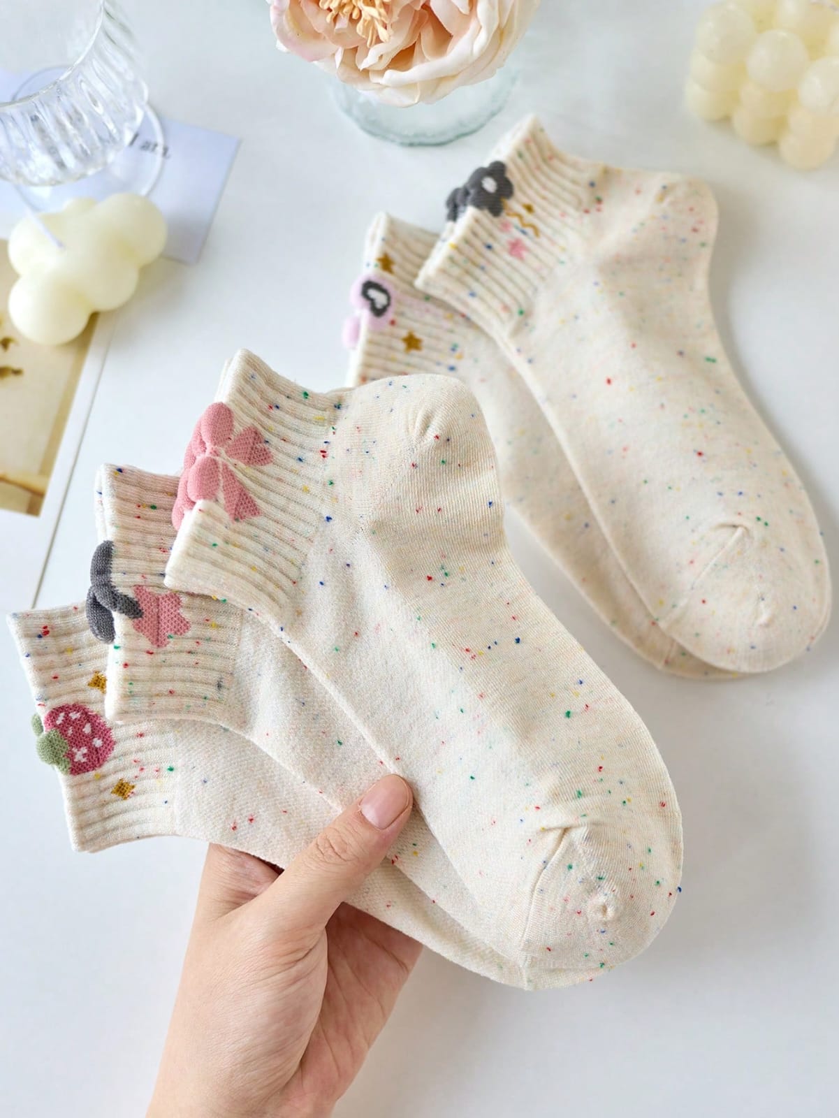 SET DE 4 PARES DE CALCETINES DE NIÑA