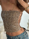 TOP CON LESTEGUELAS CAFE DE MUJER