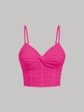 TOP ROSADO DE TIRANTES DE MUJER 0009573