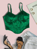 TOP VERDE DE TIRANTES DE MUJER