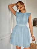 VESTIDO CELESTE DE MUJER
