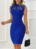 VESTIDO AJUSTADO CON BRILLOS