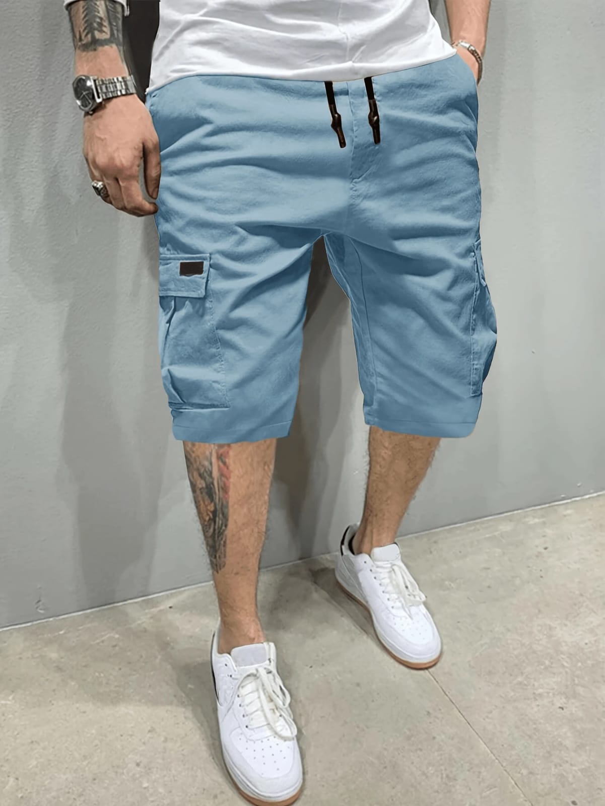 CALZONETA CELESTE DE HOMBRE